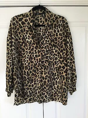 Zara Blouse Animal Print Medium • £3.99