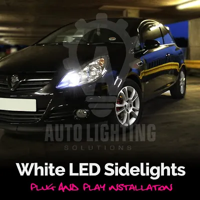 For Vauxhall Corsa C D VXR Xenon White LED Sidelight Bulbs Canbus Error Free • $7.34