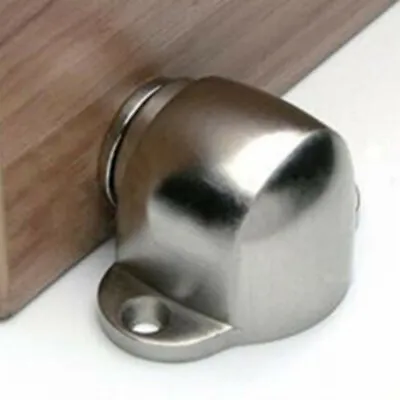 Door Stop Stopper Magnet Door Holder Catch Stopper Stainless Steel Heavy Duty • £7.77