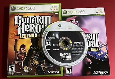 $15 • Buy Guitar Hero III: Legends Of Rock (Xbox 360, 2007) Pre/owned