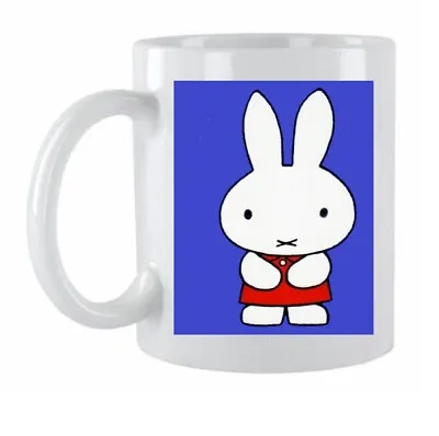 Personalised Memory Lane Miffy Rabbit White Ceramic Coffee/Tea Mug Gift Boxed • £6.95