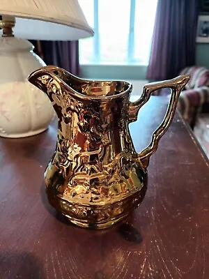 Vintage Wade Pottery England.Copper Luster Ceramic Milk  Jug • £5