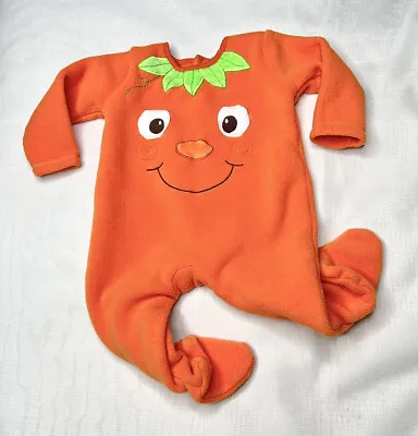 Baby Pumpkin Outfit Halloween Costume Bodysuit 6-9 Months • £3