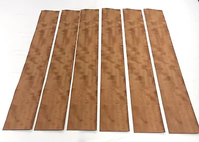 Makore Pommele Quilted Figured Wood Veneer: 6 Sheets ( 37.5  X 5  )  7.5 Sq Ft • $26.99
