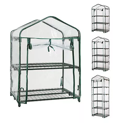 Mini Greenhouse Cover 2/3/4/5 Tier Outdoor Green House Gardening PVC Cover • $26.94