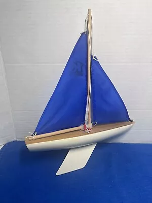 Skipper Yachts Suffolk England Toy Wooden Sailing Model Pond Boat • $15.99