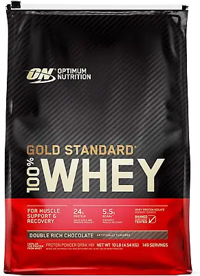 Gold Standard 100% Whey Protein Powder Double Rich Chocolate 10 Pound (Packagi • $192.68