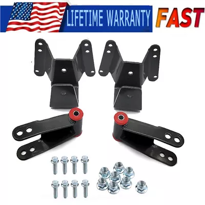 4  Rear Side Drop Lowering Hanger Shackle Kit For 73-87 Chevrolet GMC C10 2WD • $74.89