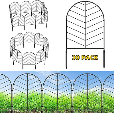 30 PACK Decorative Garden Fence Animal Barrier RustProof No Dig Fencing For Yard • $54.99