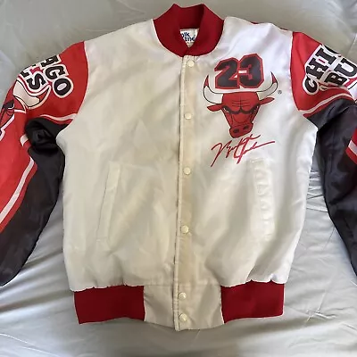 VINTAGE CHALK LINE 90s Michael Air Jordan Jacket Chicago Bulls Size Small • $105