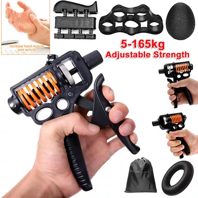 $12.28 • Buy Adjustable Power Hand Grip Forearm Exerciser Gripper Strengthener Trainer 165kg