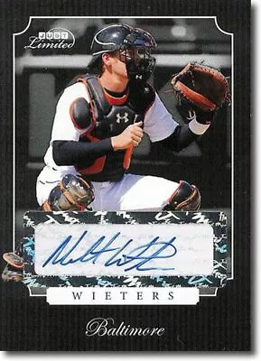 2008 MATT WIETERS Rookie LIMITED Autograph Mint BLACK Auto RC #/25 • $32.99