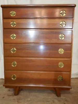 $645 • Buy 1950's Crawford Furniture Jamestown NY Chest Of Drawers  Model 4601  MCM Cherry