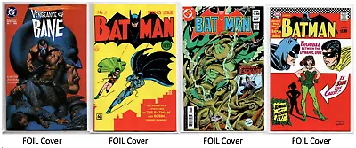 Batman #1 357 181 & Vengeance Of Bane 1 FOIL Cover FACSIMILE Set Lot 2023 • $29.99