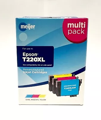 Meijer Remanufactured Ink Cartridges For Epson T220XL - COLOR (CMY) • $5.98