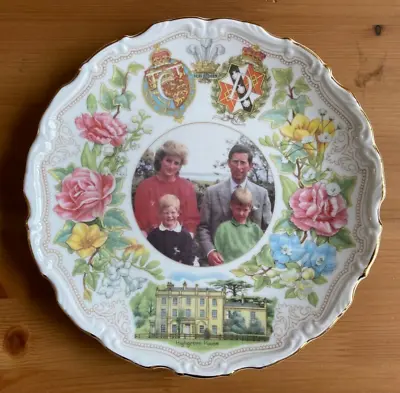 10th WEDDING ANNIVERSARY 1991 HRH PRINCE CHARLES & DIANA DECORATIVE PLATE • £19.99