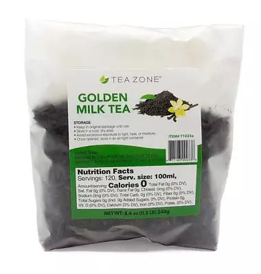 Tea Zone Golden Milk Tea Loose Tea Leaves Signature Blend 8.4 Oz. • $10.95