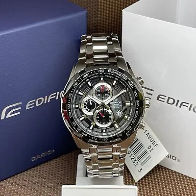 Casio Edifice EF-539D-1A Black Analog Quartz Sporty Chronograph Men's Watch • $220