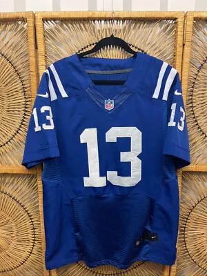 Y2K Nike NFL Indianapolis Colts T.Y. Hilton #13 Blue Stitched Jersey Size 44 • $50