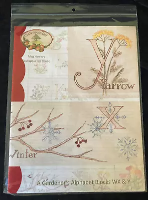 Crabapple Hill Meg Hawkey Gardener Alphabet Quilt Block Pattern WXY Winter Yarow • $7.95