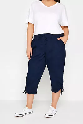 Evans Elasticated Waist Cropped Trousers • £31