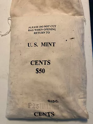 1995-p  Bu   Mint Sewn Bag  Lincoln Memorial Cents 5000 Coins • $400