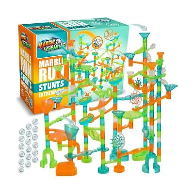 Marble Genius Marble Run Stunts Extreme Set: 200 Pieces Total 36 Action Piec... • $136.03