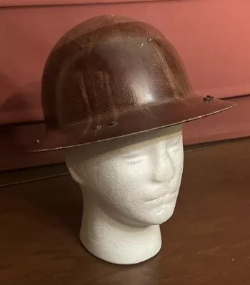 Vtg MSA Full Brim Fiberglass Hard Hat Skullgard Safety Mine Construction Type K • $45