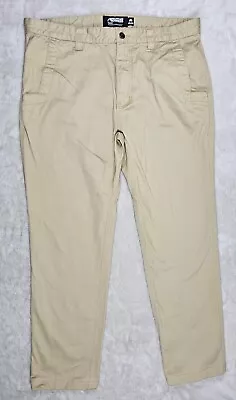 Mountain Khakis Pants Mens 38x32 Beige Slim Fit MK Camping Hiking • $15.33