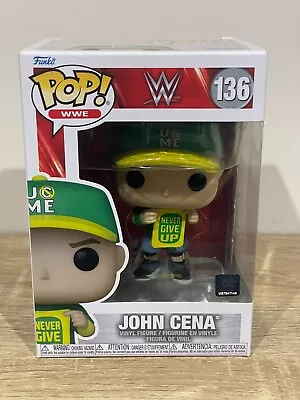 WWE - John Cena Never Give Up #136 Funko Pop Vinyl Figure NEW • $59.95