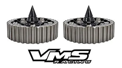 Vms Racing Cam Gear Bolts W/ Spikes Black For Honda Acura Dohc B16 B18c  • $30.95