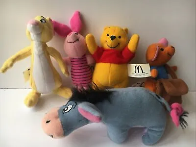 £12 • Buy 5 McDonalds Happy Meal Soft Toys Playhouse Disney Winnie The Pooh 2005 Plush Lot