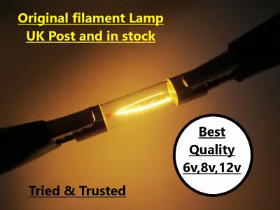 AC DC 6V 8V 12V Incandescent Fuse Style Lamp Pilot Bulb Backlight Snap In • £1.99