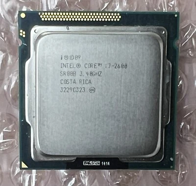 £22.95 • Buy Intel Core I7-2600 Quad-Core 3.4GHz/8M Socket LGA1155 Processor CPU (SR00B)