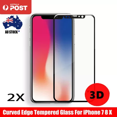 2X Tempered Glass Screen Protector For IPhone 14 13 12 11 Pro 8 7 PLUS XR XS Max • $7.35