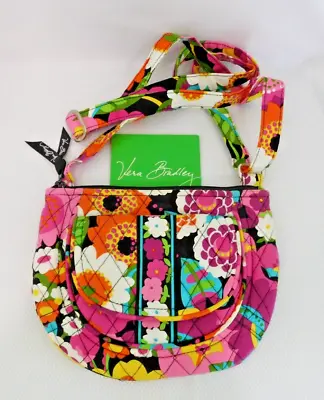 VERA BRADLEY Lizzy Crossbody Purse - Va Va Bloom - Mini Hipster - New - Perfect • $34.95