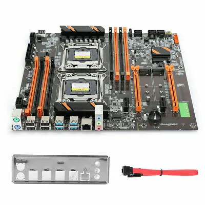 X99 Dual CPU LGA2011-3 Motherboard DIMM 8×DDR4 Desktop Computer Mainboard M.2 EM • $182.85
