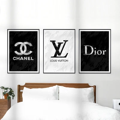 £6.49 • Buy Designer Fashion Inspired SET OF 3 Minimalist Home Decor Poster Print Wall Art
