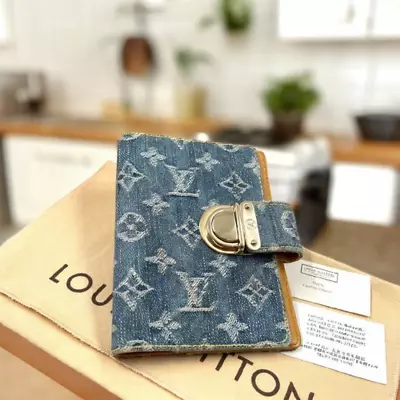 Louis Vuitton Agenda PM Koala Notebook Cover Monogram Denim Logo LV Authentic • £215.01