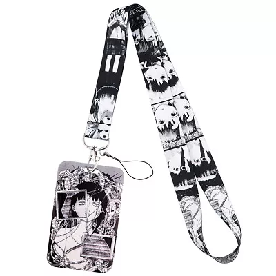 Serial Experiments Lain Anime Black White Design Lanyard With ID Badge Holder • $7.99