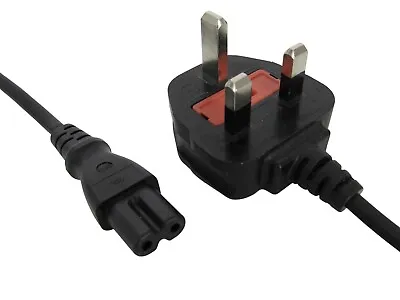 £4.95 • Buy New 1.5M - 1.8M 2-pin UK C7 Microsoft Surface Pro 3 4 Mains Lead Power Cable