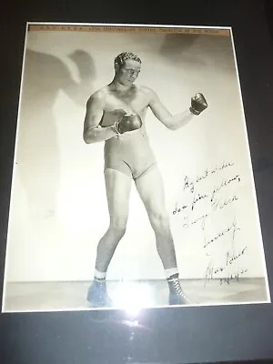 Boxing..Rare Max Baer Early Autographed Framed Photo. • $279