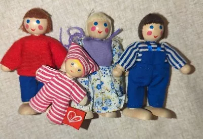 $16.99 • Buy Melissa & Doug Posable Wooden Dolls Figures Parents Rare BABY Haba Ryan's Room T