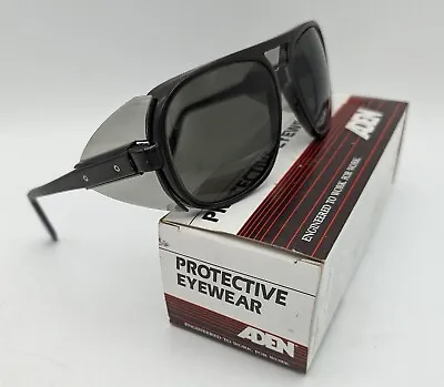 Vintage New Old Stock Aden Vintage Safety Sunglasses Glasses W/ Side Shields  • $29.50