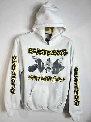 Beastie Boys Band Check Your Head Mens Medium Hoodie Sweatshirt Pullover Y2k • $45