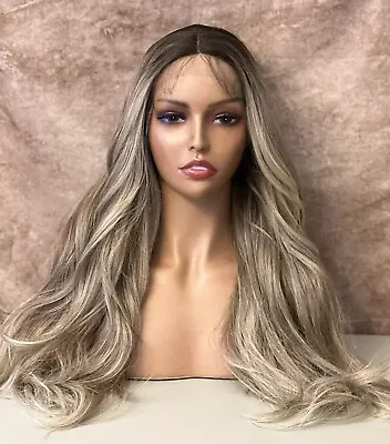 Ombre Mixed Blonde Highlighted Body Wave Lace Front Wig Heat Ok 28 In • $65