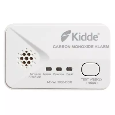 Kidde CO Detector Carbon Monoxide Alarm Kidde 2030-DCR 10 Year Life • £14.59