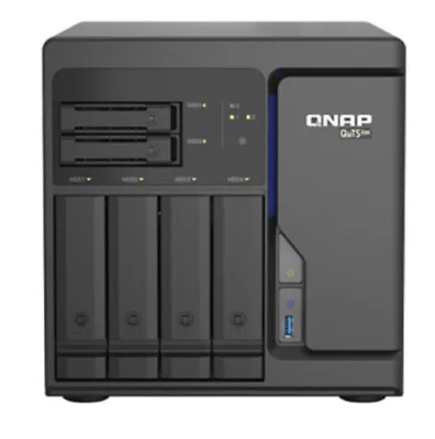 QNAP TS-H686-D1602-8G 6-Bay QuTS Hero NAS; Built-in 2 M.2 NVMe Gen3 X4 Port; SAT • £999