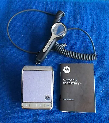 Motorola Roadster 2 Universal Bluetooth Speakerphone TZ710 W/car Charger • $32