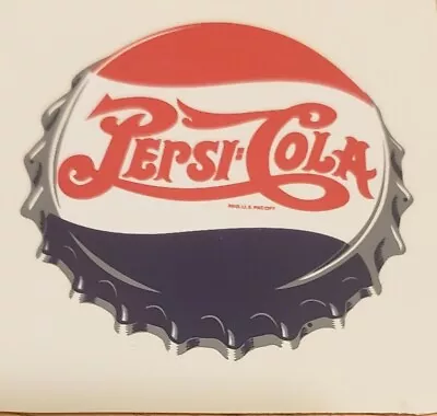 Vintage Pepsi Cola Bottle Cap Vending Machine Label Sticker 2  • $2